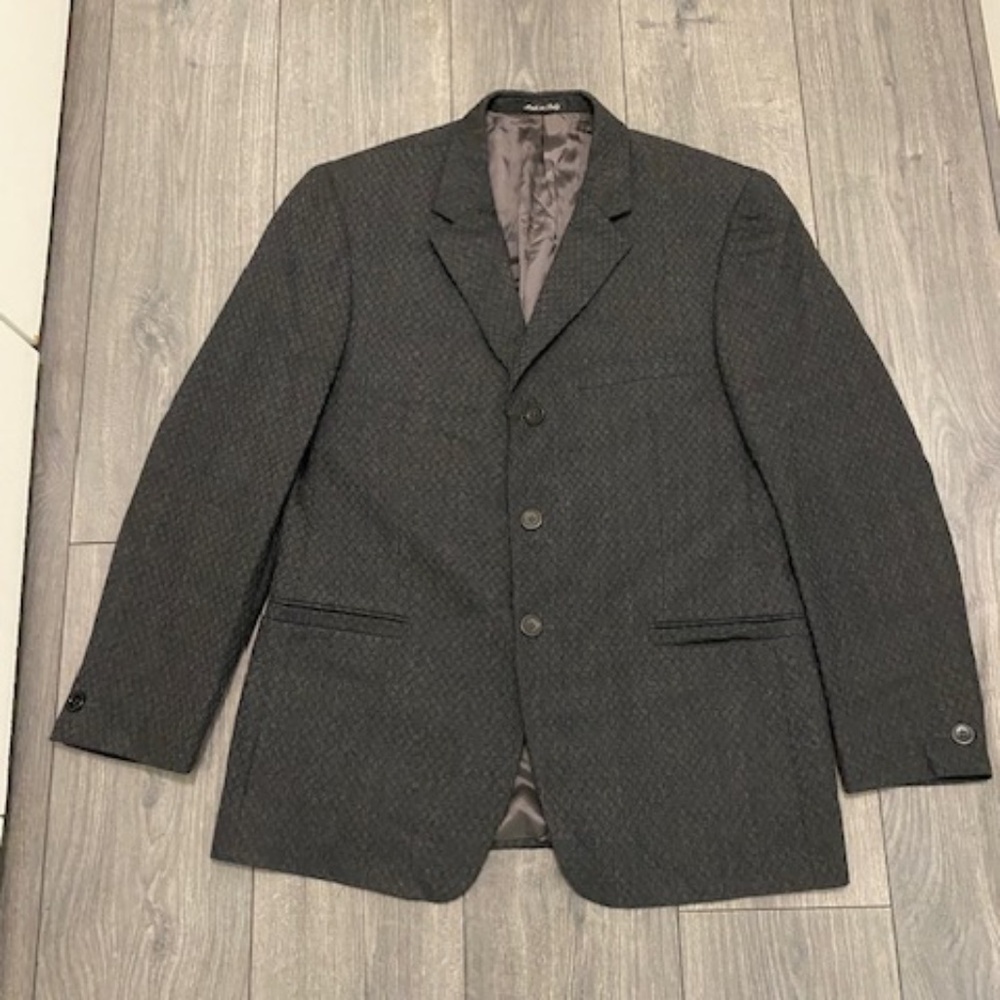 Versace Classic V2 Vintage Wool Single Breasted Blazer Size 52 / US 42